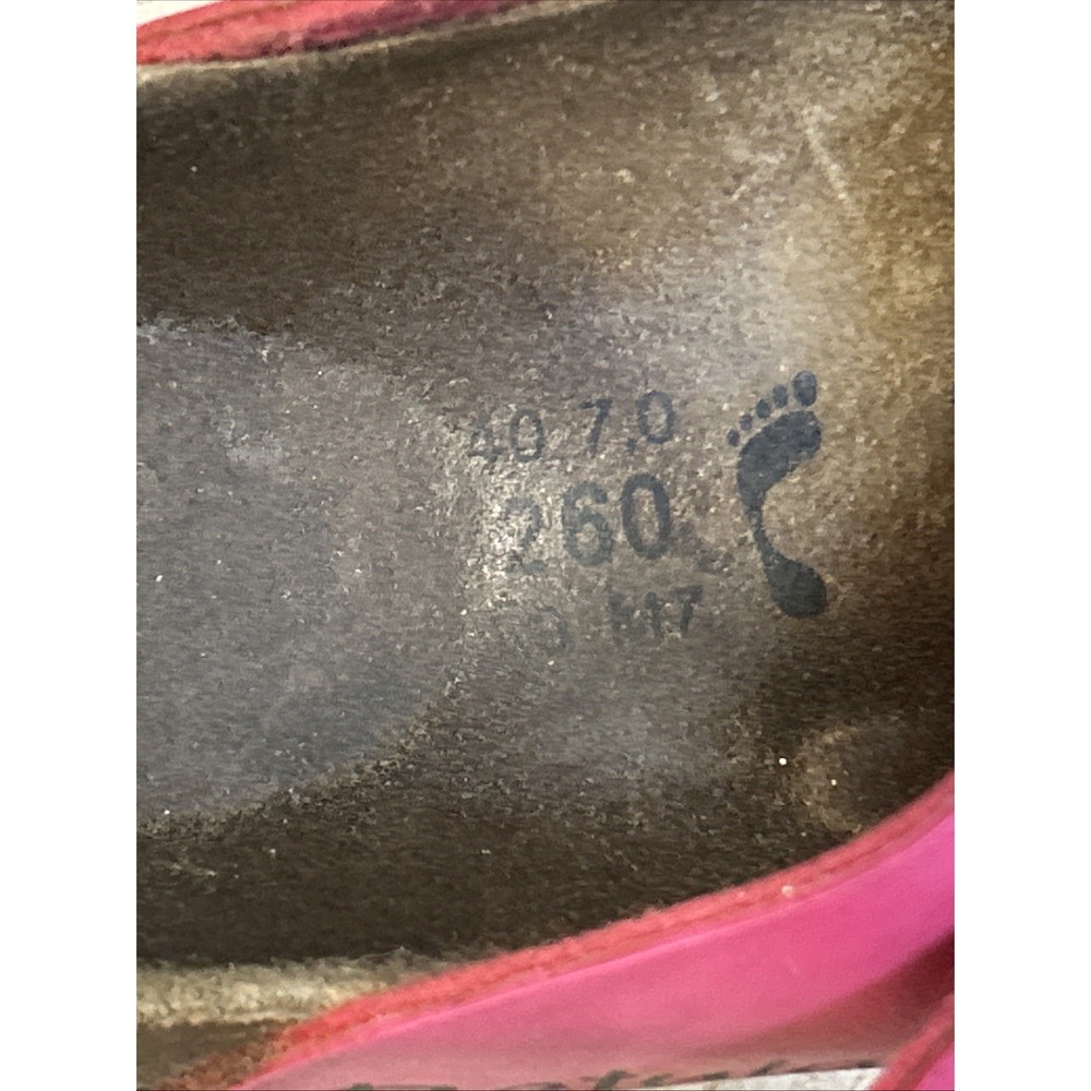 Betula Birkenstock‎ Sandals 40 7.0 260  L9 M7 Pink Straps Thongs Slip On Buckle - Picture 12 of 12